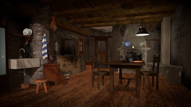 Country Room 3D Model