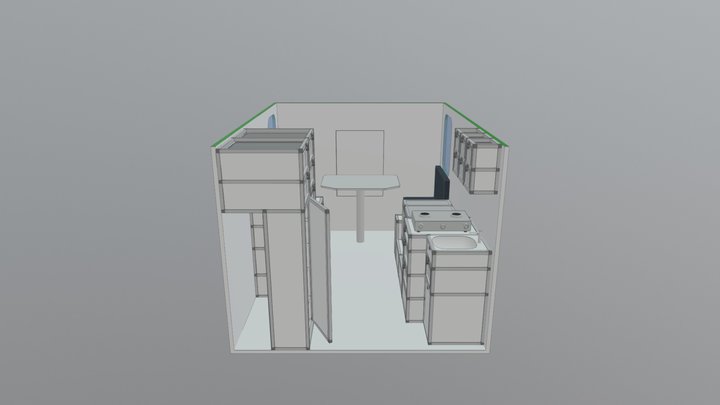 Fischer-Ohne Dach-Ohne Bett 3D Model