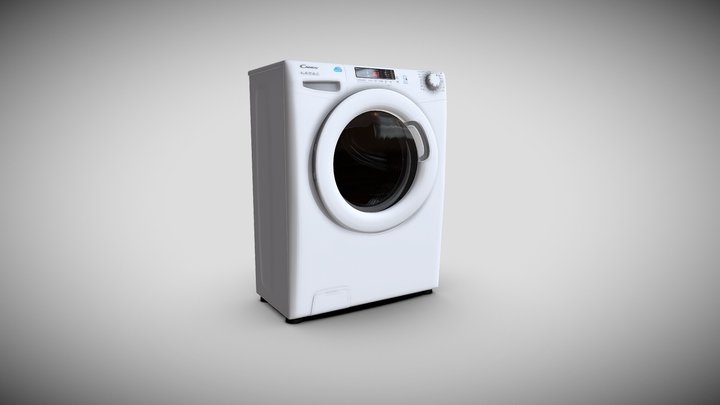 round washing machine 3D Model