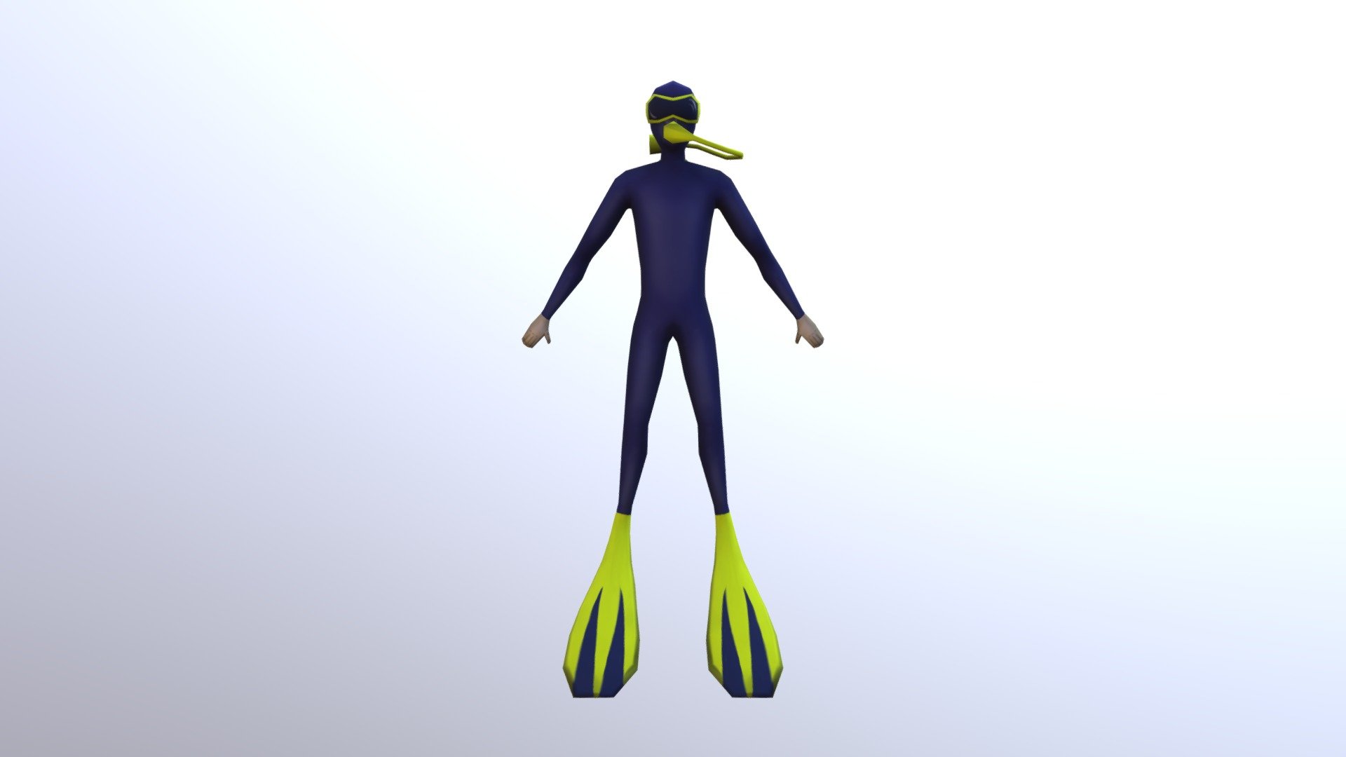 Diver 3D model by Valeriati (littledampire) [2347f75] Sketchfab