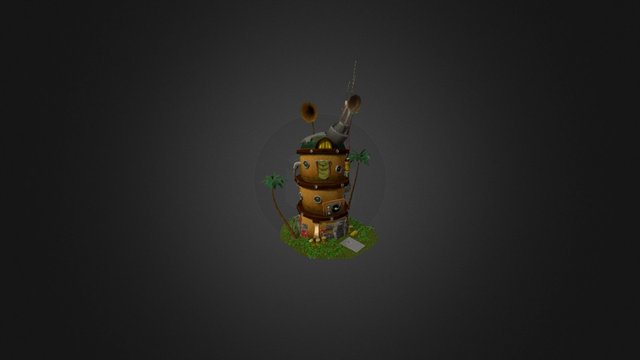 Goblin Radio Tower Station Final 3D Model