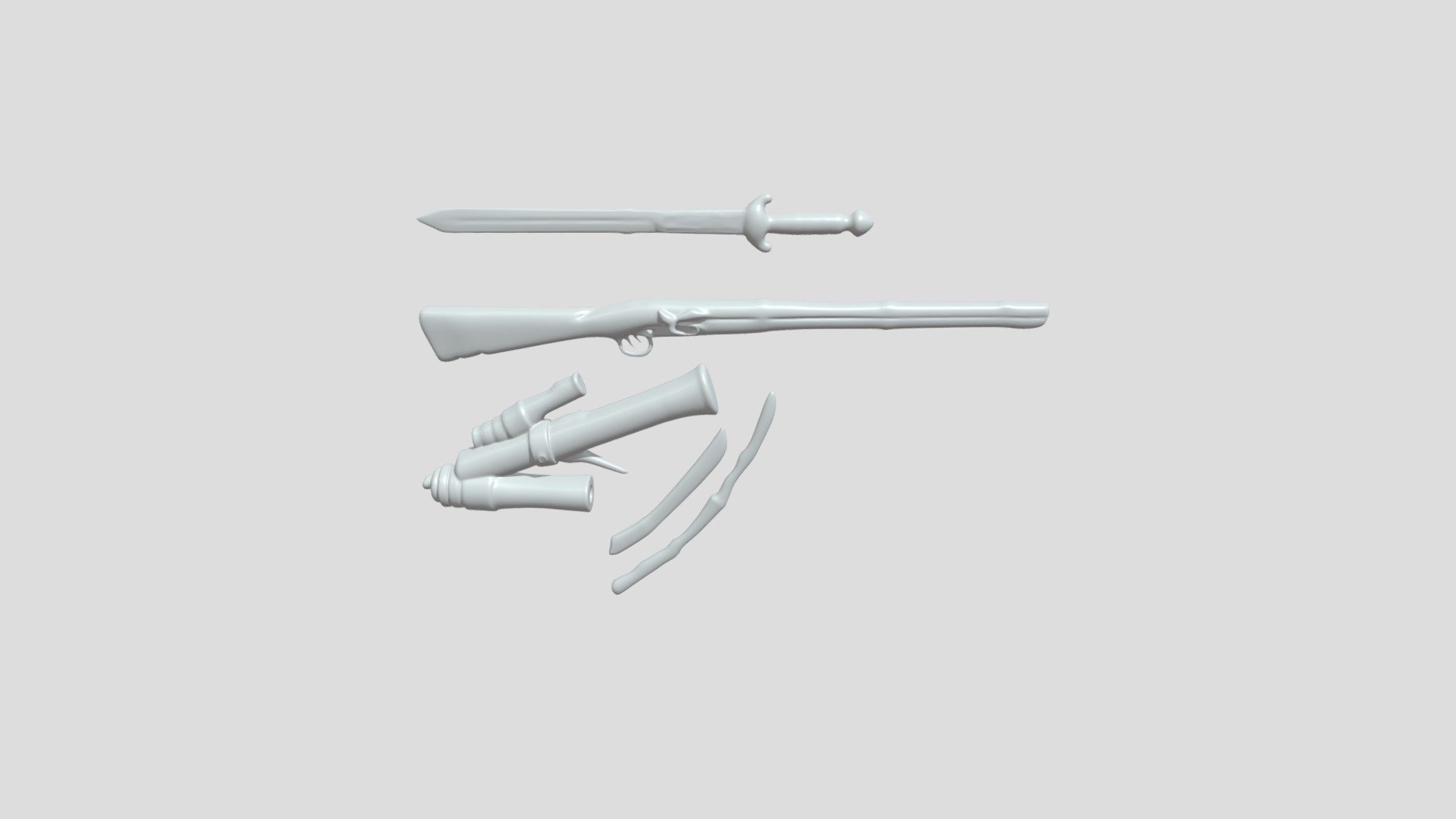 Collection of historical weapons - 3D model by dohuonggiang1718 ...