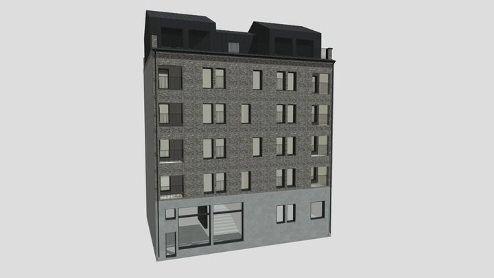Apartment building 07 3D Model