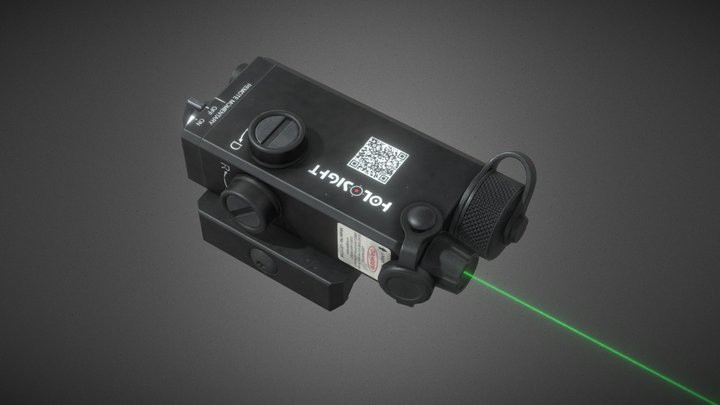 Holosight Aim Laser Sight PBR 3D Model