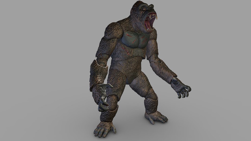 King Kong Figurine 3D Scan