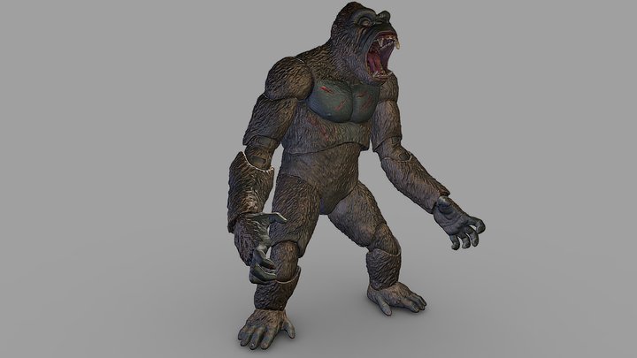 King Kong Figurine 3D Scan