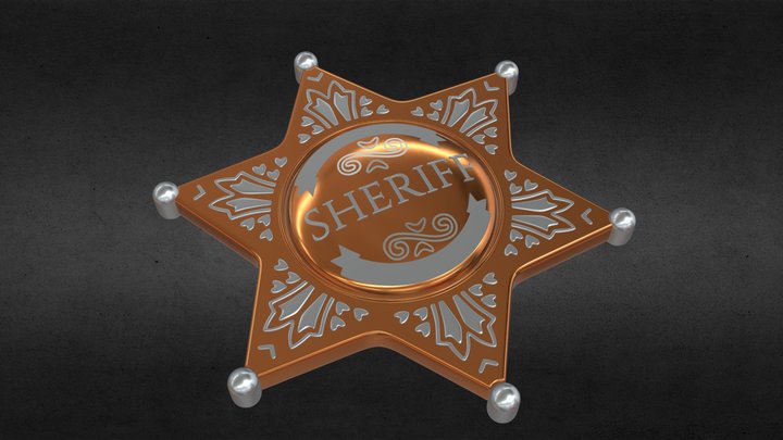 Sheriff Star 3D Model
