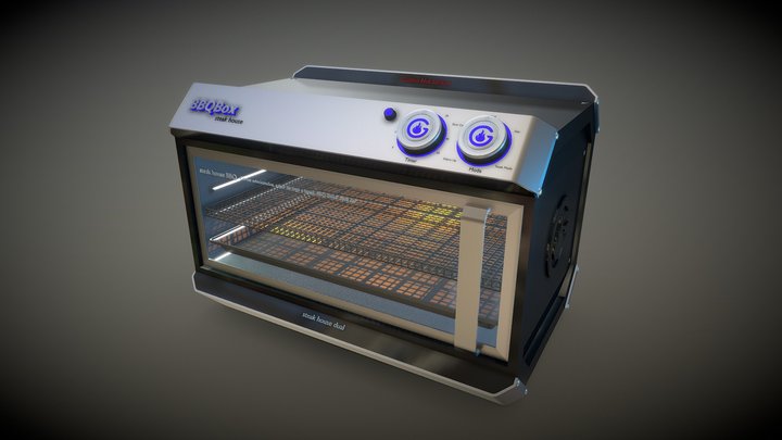 BBQ Box Steak House Dual 3D Model