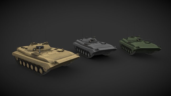R.U. BMP-2 by Papa_Chad 3D Model