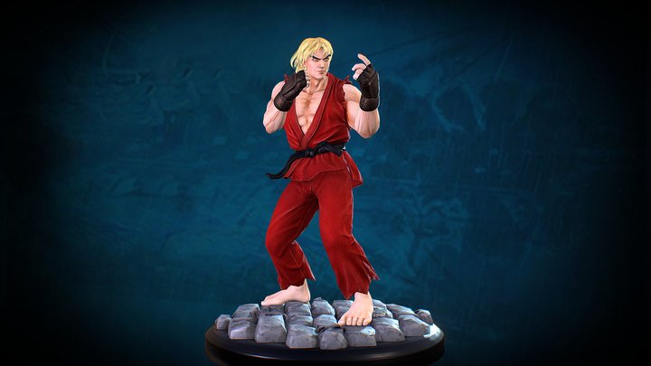 Ken Masters - Street Fighter 3D Model