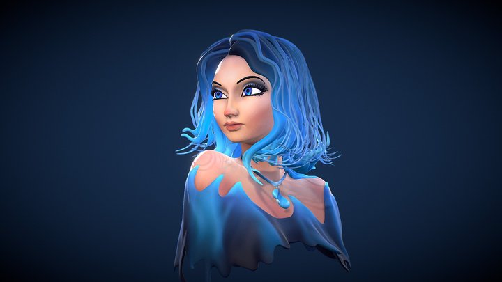SAPHIRE GIRL 3D Model