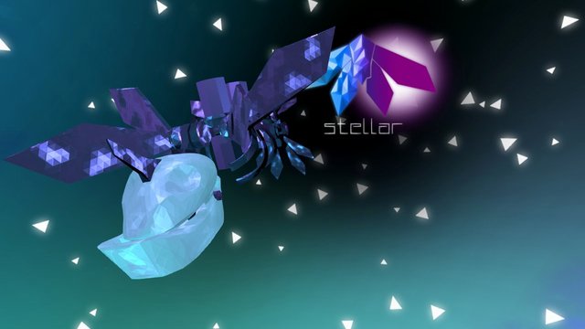 Stellar - Space Whale Boss (Animated) 3D Model