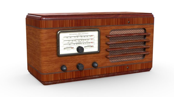 Vintage Radio (1937 General Electric F-70) – Modello 3D gratuito STL
