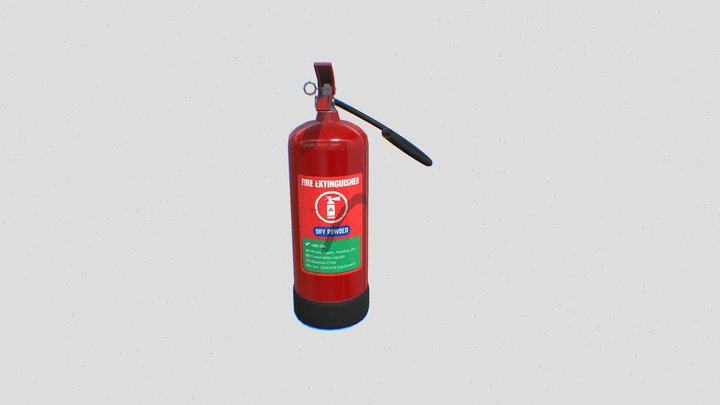 [Model 8] Fire Extinguisher 3D Model