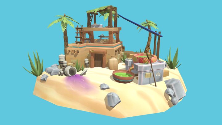 Egyptian_Color_Maker 3D Model