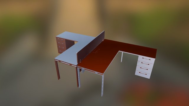 Ofis Mobilyası - Office Furniture 3D Model