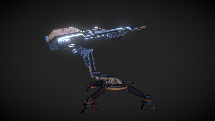 Futuristic gun 3D Model