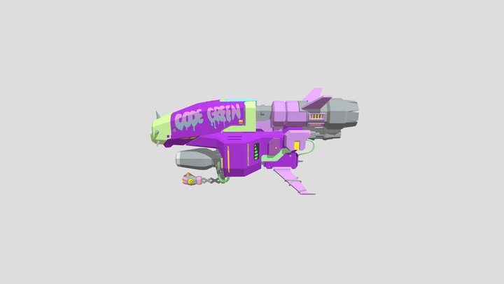 Lopoly-2-颜色贴图 3D Model