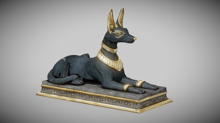 Anubis Statue 3D Model