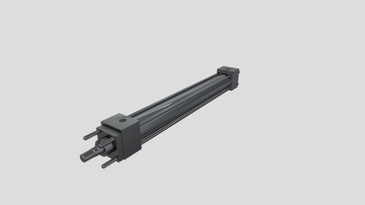 Hydraulic cylinder - mounting type R 3D Model