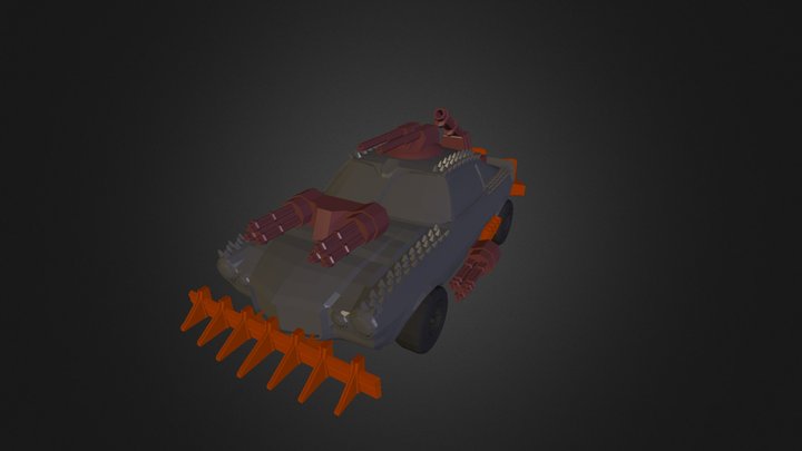 3DRacers - Muscle Car "Mad Max" 3D Model