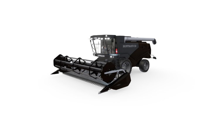 HOFFMANN Harvester X8. Colour Classic BLACK ONYX 3D Model