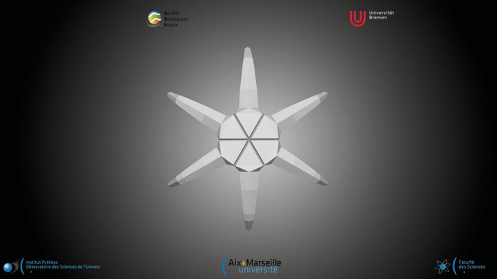 Nannofossile - Discoaster brouweri – Kostenloses 3D-Modell STL