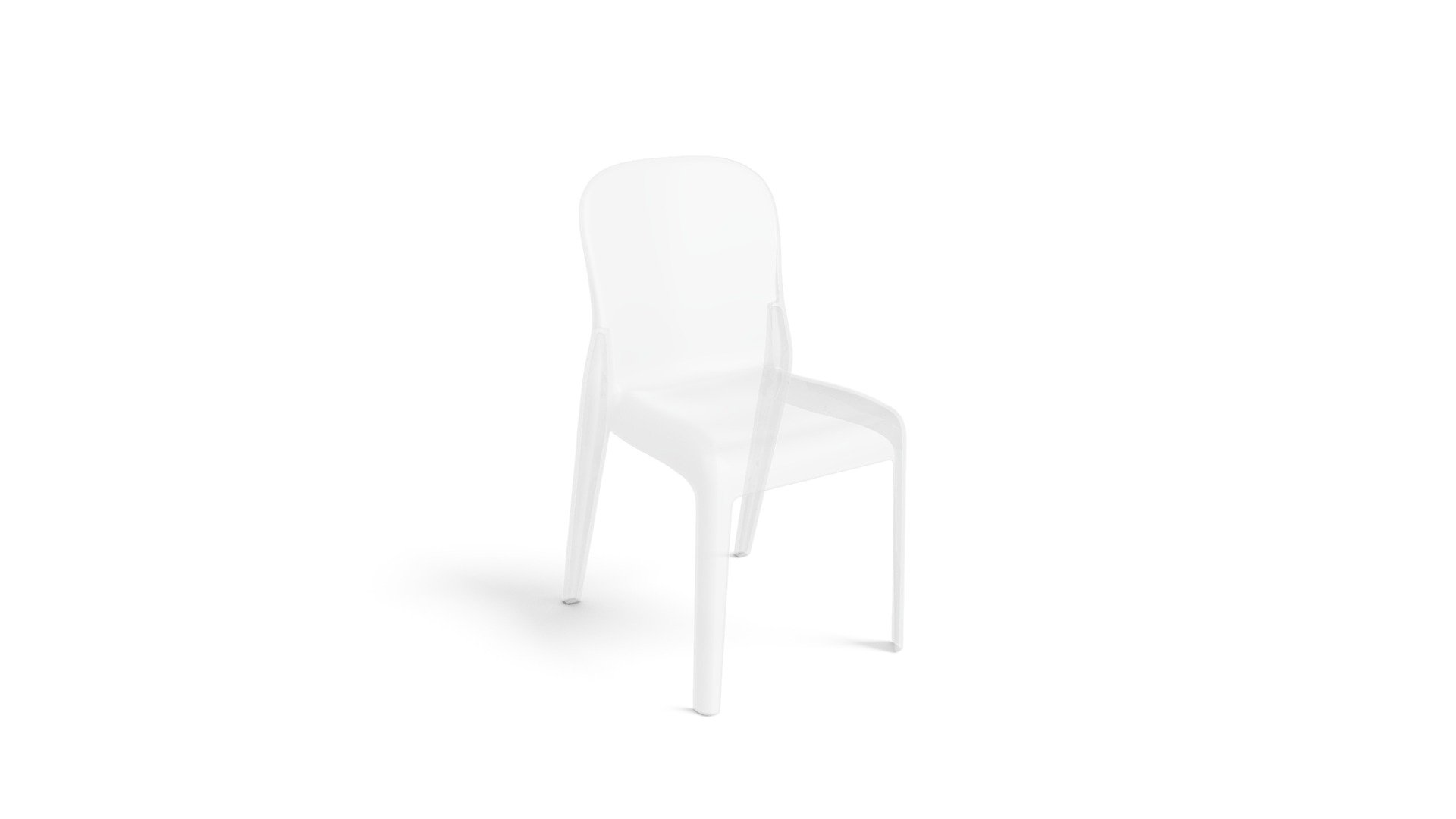Set Of 2 Jelly Acrylic Chairs, Clear