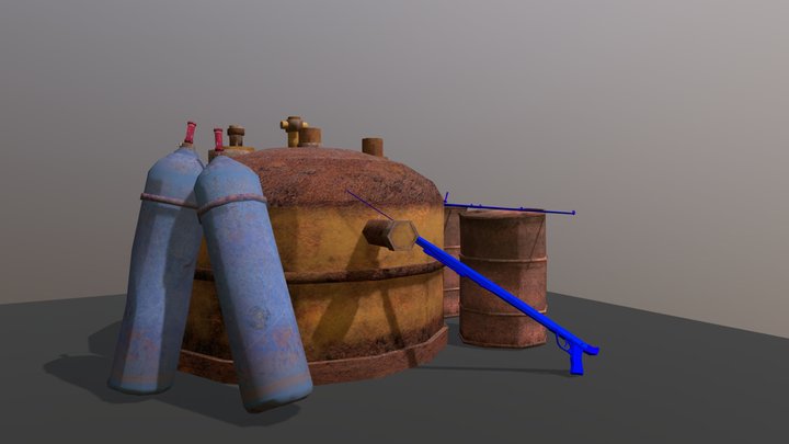 Forest Loner - Model 2 More detailed props 3D Model