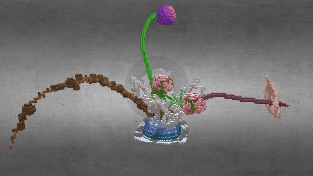 Ikebana Composition 2 3D Model