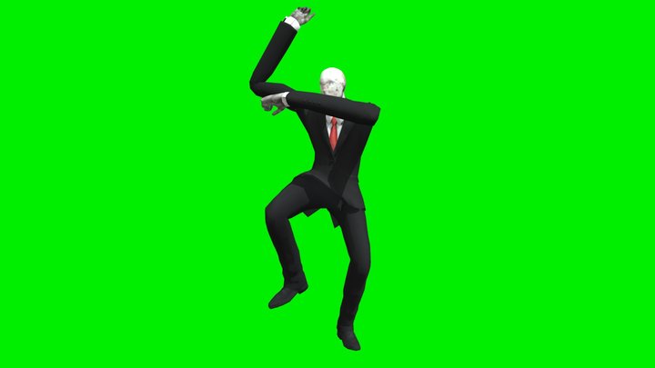 Slender Man Gangnam Style 3D Model