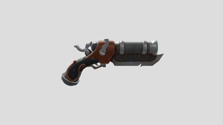 Shoot gun Knife 3D Model