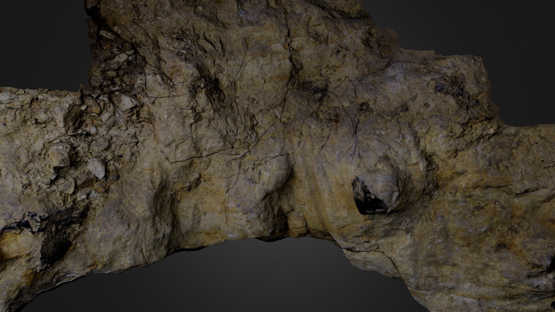 Rope mark in limestone - 3D model by Alicia Walsh (@awalsh) [235bae5 ...