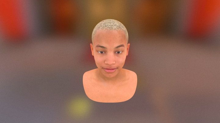 Female 3D Head Scan 3D Model
