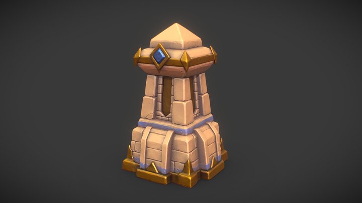 Stylized Pylone 3D Model
