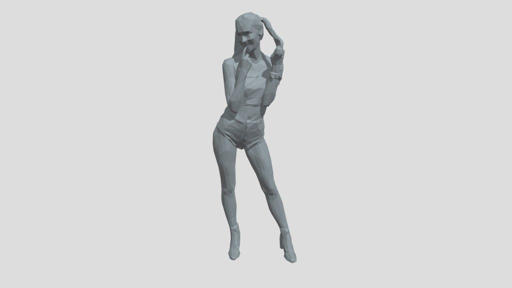Lowpoly Female Standing