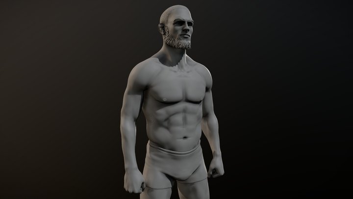 Male Body Sculpt 2 3D Model