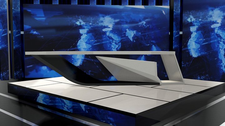 Студия программы "Вести" (Россия-1, 2018-н.в) 3D Model
