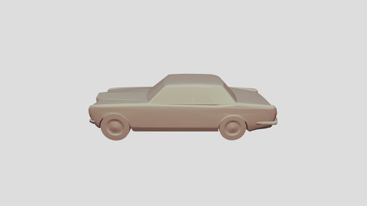 Rolls-Royce Corniche 1971 lowpoly for 3Dprinting