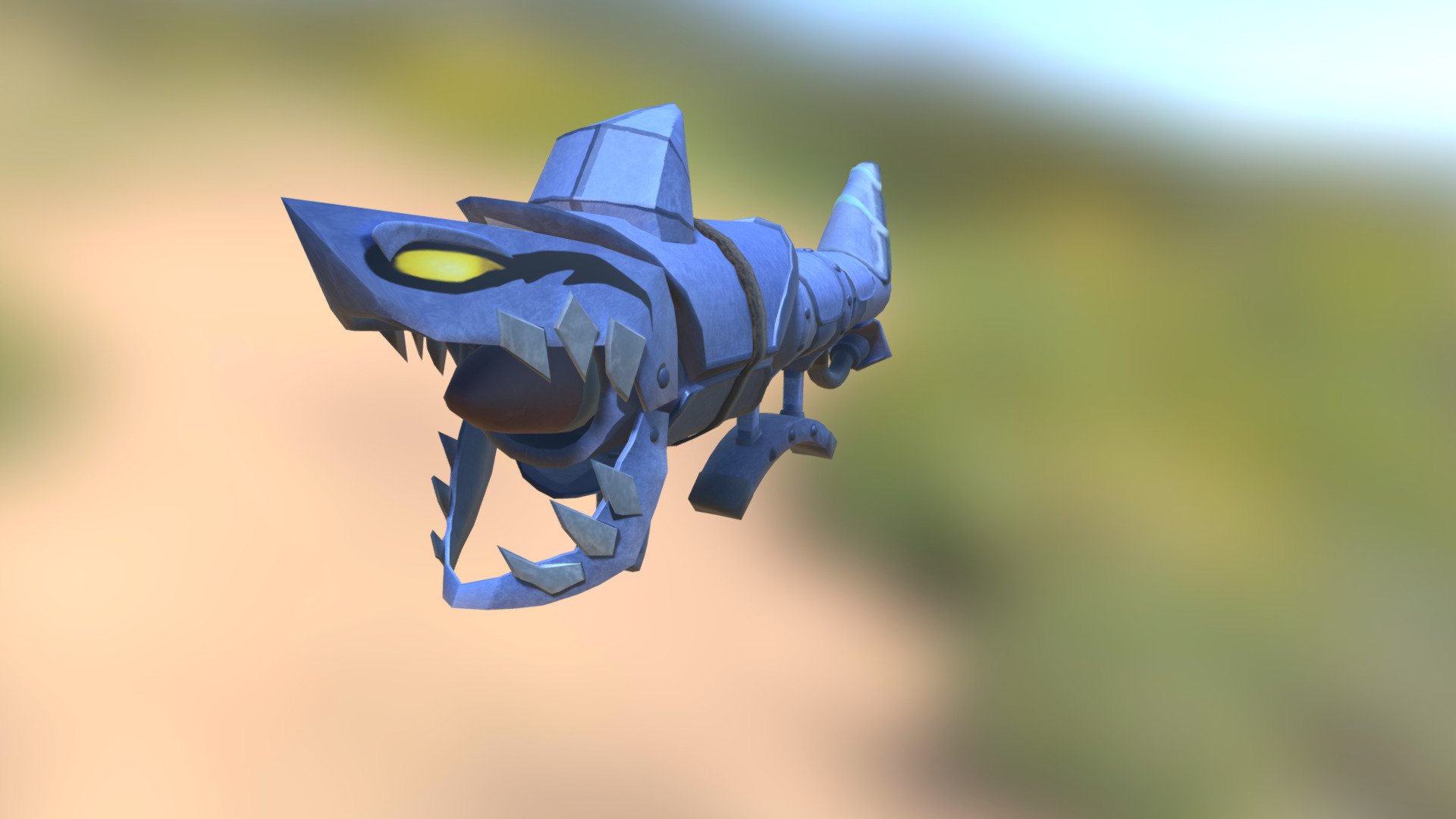 Shark Gun - 3D model by damqq [235e1cf] - Sketchfab