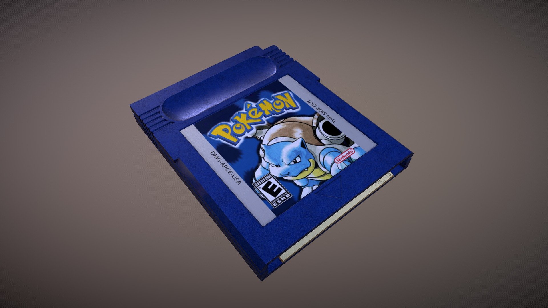Pokemon Blue Game Boy Cartridge