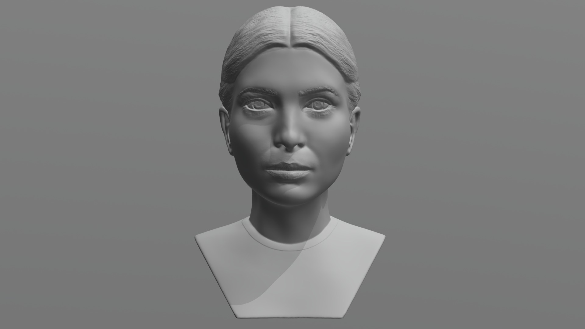 3D model Ivanka Trump bust for 3D printing - This is a 3D model of the Ivanka Trump bust for 3D printing. The 3D model is about a person with a white shirt.