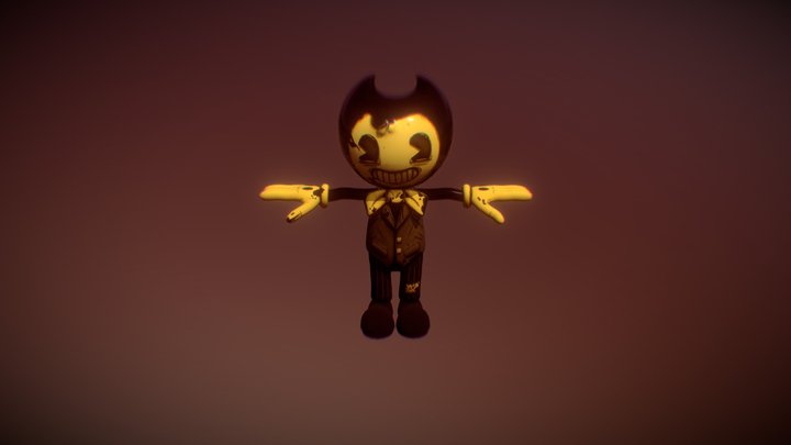 Bendy and the Dark Revival_cartoon bendy 3D Model