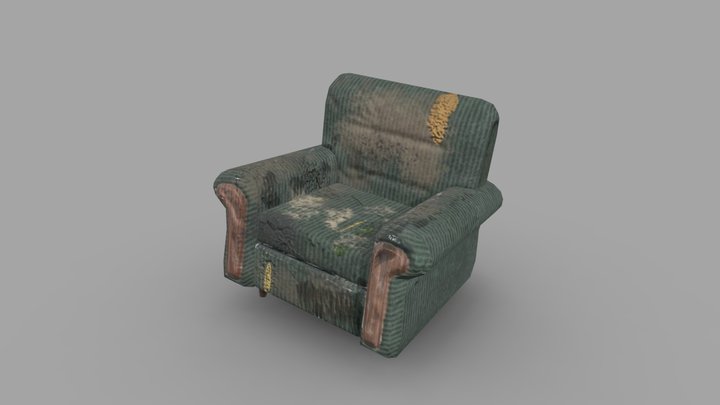 Abandoned sofa 3D Model