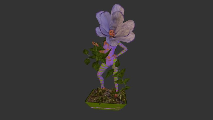 Violet 3D Model