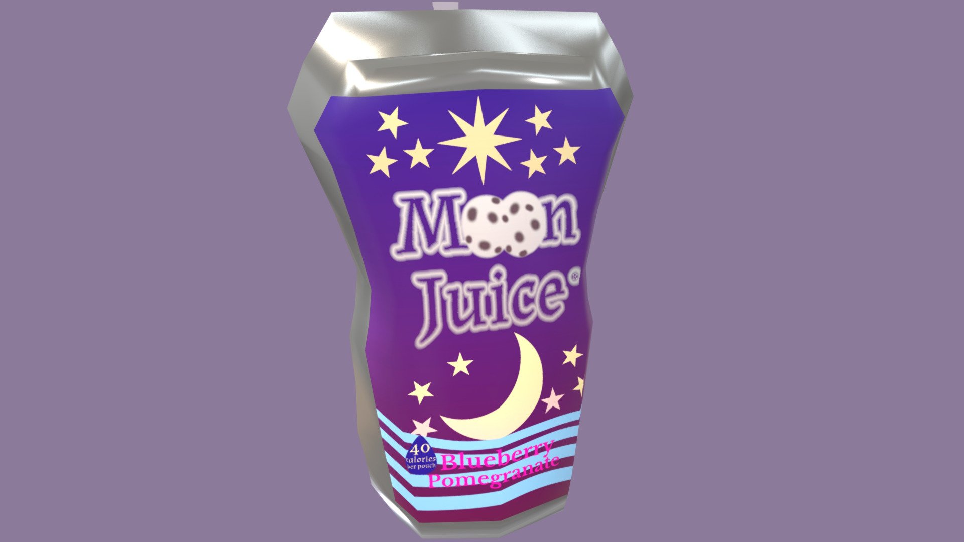 Juice Pouch (Moon Juice) Buy Royalty Free 3D model by BojackArt