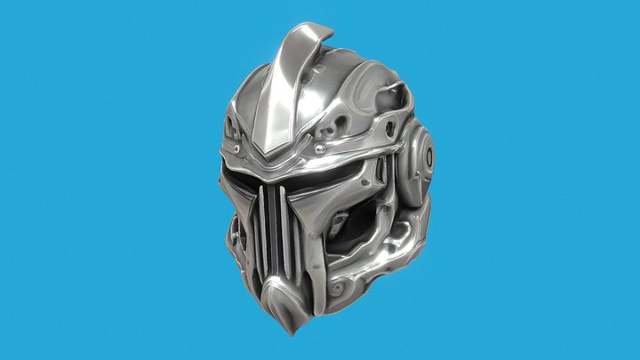 Alien Assault Helmet 3D Model