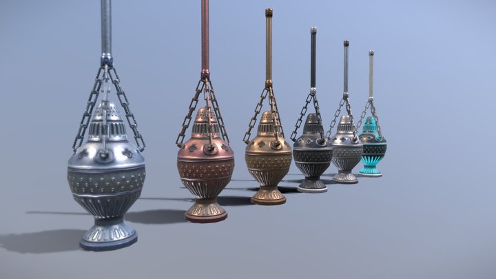 Low Poly Game Assets - Censer 3D Model