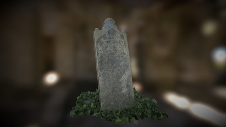 1800's Headstone 3D Model