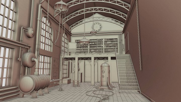 Steampunk Sketchfab 3D Model